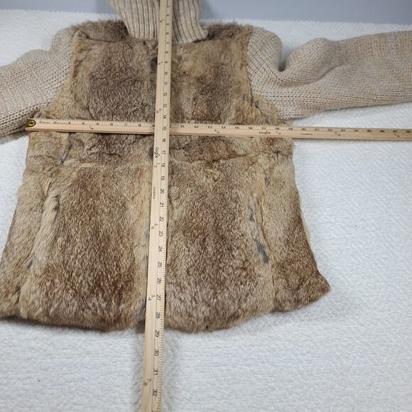 Richard Mann Vintage Fur Crochet knit jacket Boho Luxe Size Small Rare Statement - Picture 3 of 11